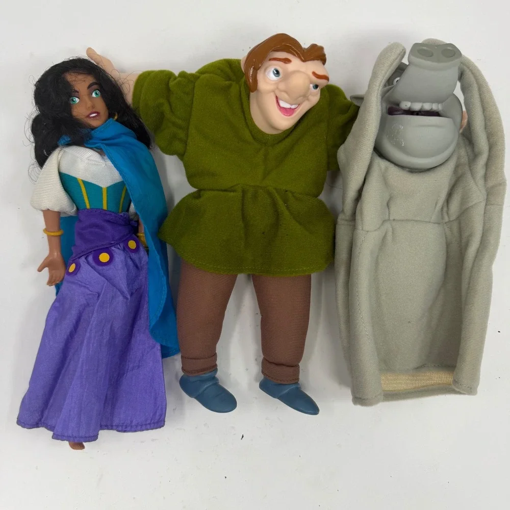 Vintage Disney Hunchback of Notre Dame Burger King Toys Esmeralda Quasimodo Hugo